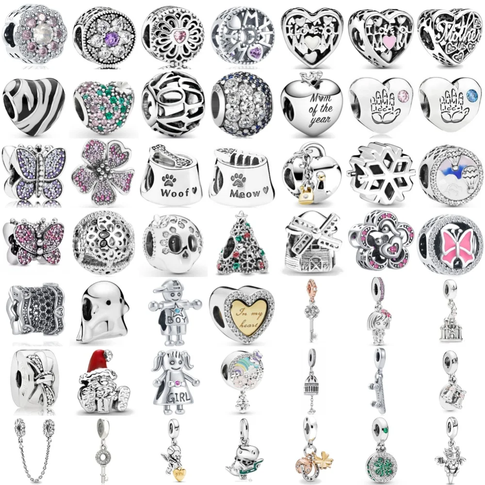 

Лидер продаж, серебряная бабочка 925, бусины для мальчиков и девочек, замок, подвеска-ключ, подходит для европейского оригинального браслета, изысканные ювелирные изделия своими руками