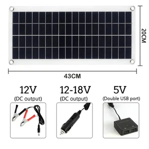 Solar panel controller for the phone, RV, car, mp3, pad, charger, outdoor battery supply, cell 10A-100a, 12v, 1000W 6 Main Sales Solar Plate 12V - №3