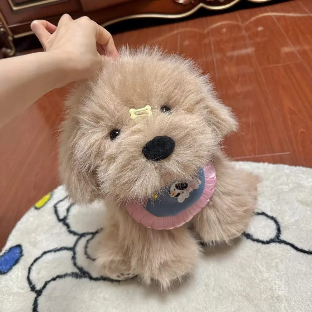 Niedlicher Kawaii-Welpen-Rucksack, flauschig, weich, Hunderucksack, große Kapazität, pelziges Stofftier, Schultasche für Mädchen