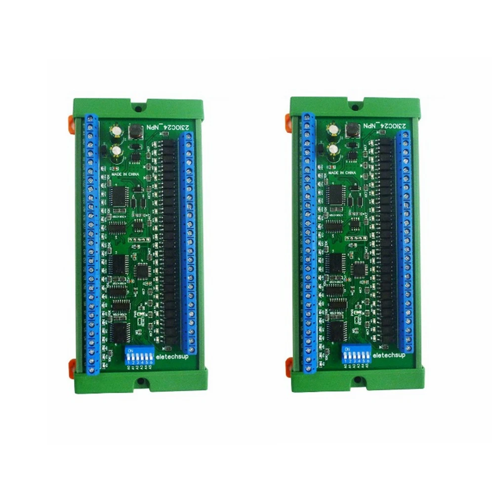 

2 PCS 24CH RS485 Remote Control Switch Multifunction PLC IO Expansion Board Modbus RTU 23IOC24