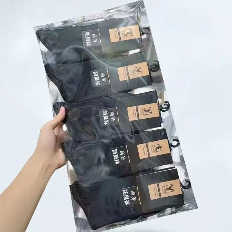 

Men's Mid-calf Breathable Sweat Absorbent Anti-Odor Sos Busin Casual Spring Summer Polyester Fabric All Seasons