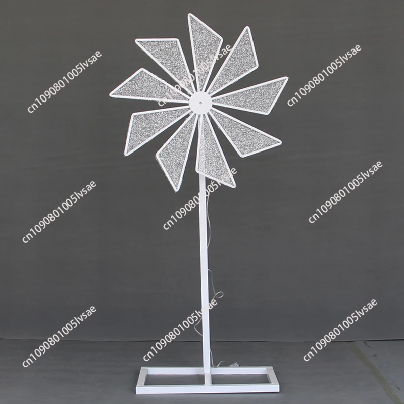 Wedding Windmill Road Guide Wedding Props Electric Rotating Iron Wedding Stage Arrangement