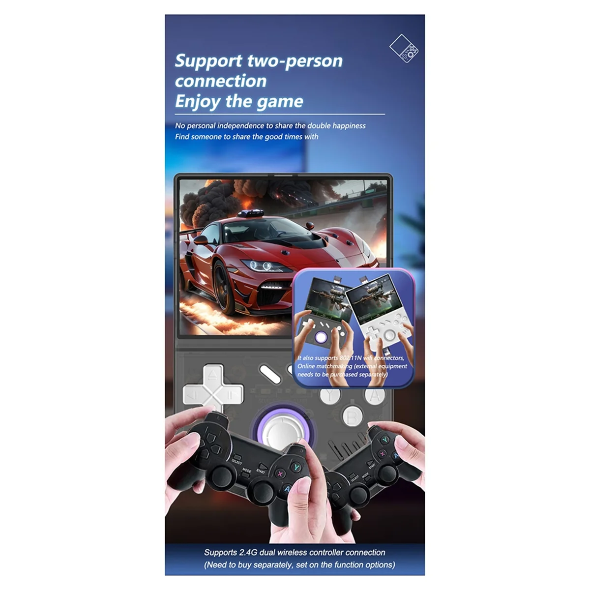 Varejo! R36 mini console de jogos portátil retrô my mini 128gb tela ips de 3.5 polegadas console de videogame linux suporta mais de 30 simuladores b