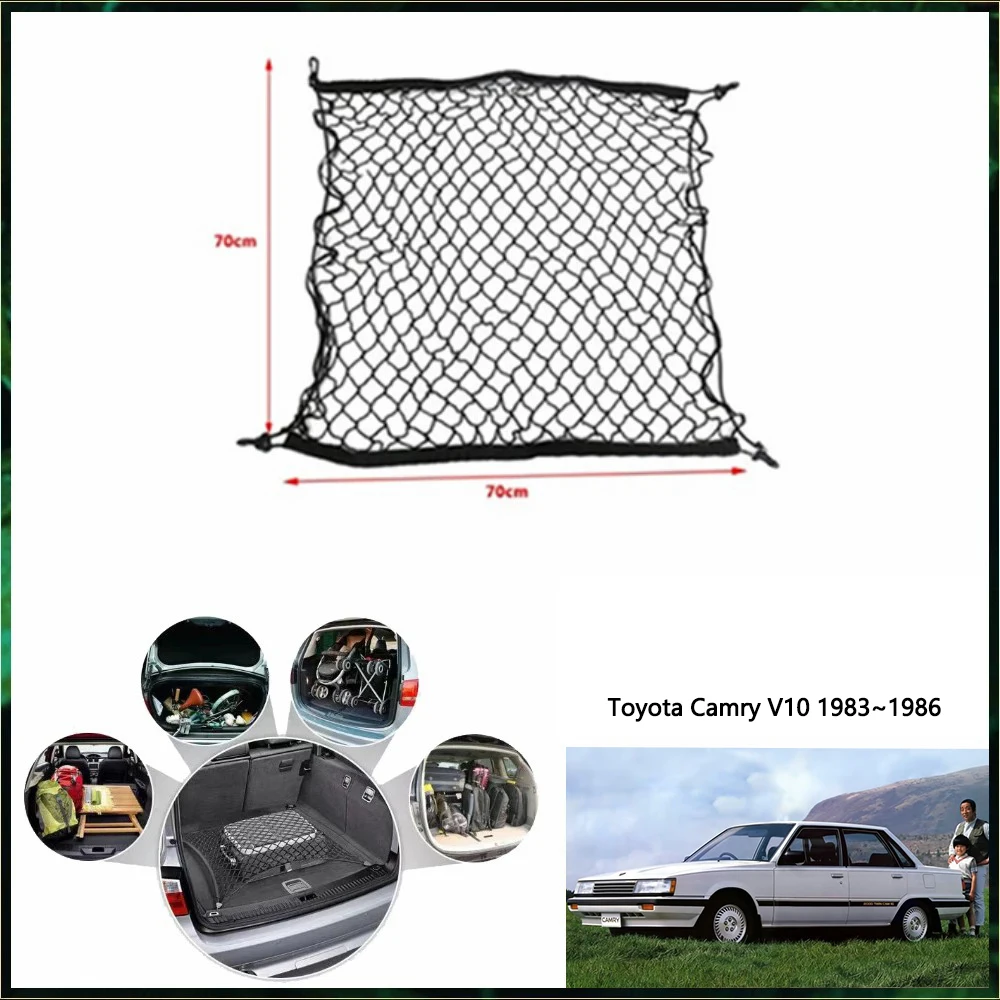 For Toyota Camry V10 1983~1986 1980 1984 1985 1986 1987 Car Trunk Net Car Interior Accessories Luggage Cargo Organiser 2019 2020