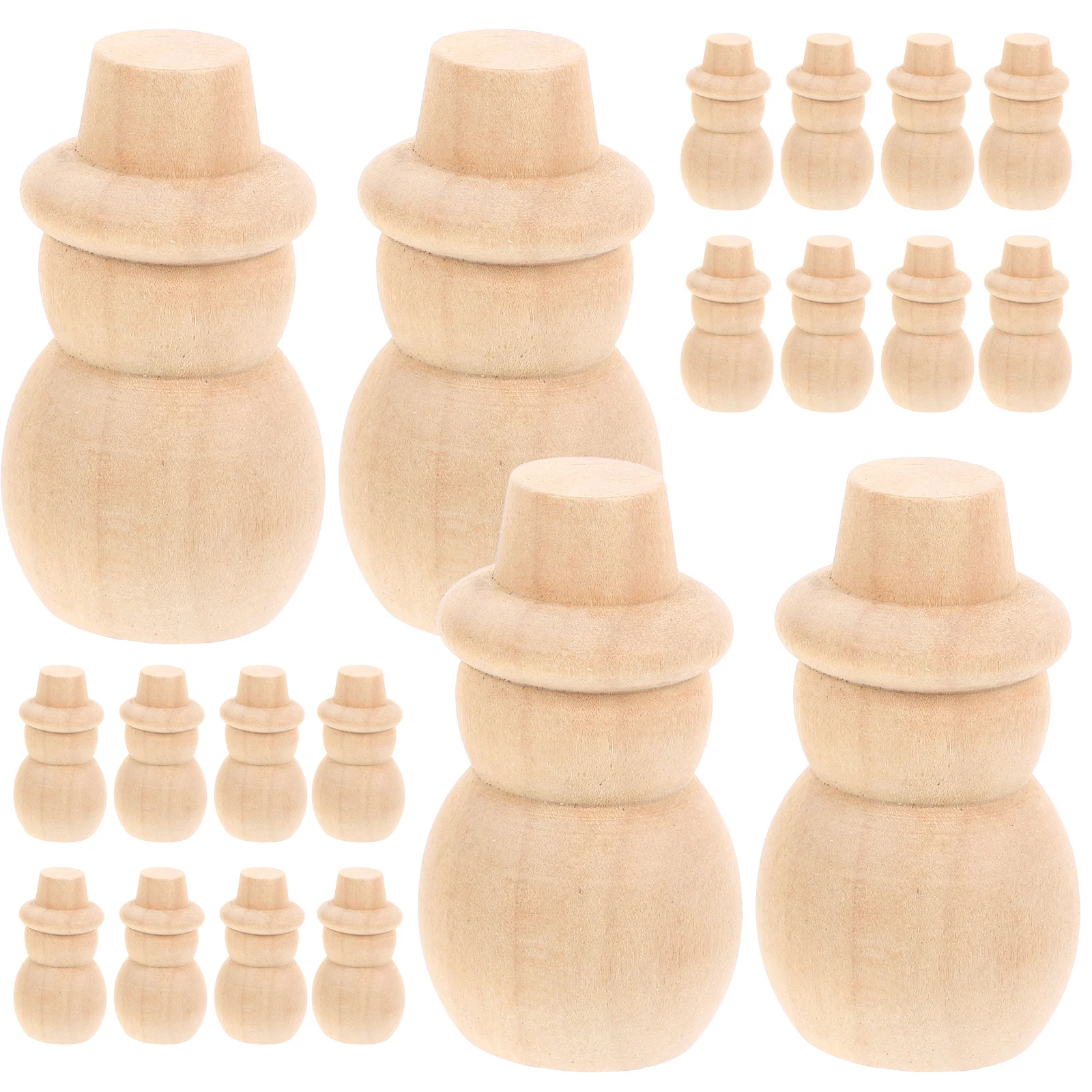 20pcs Wooden Toy Home Decor Craft Shelf Decoration Trinkets Manual Gifts for Kids and Home Enthusiasts