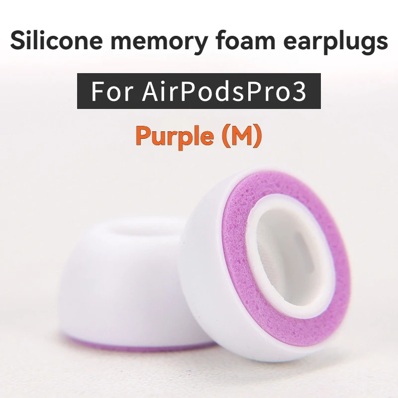 Memory-Schaum Ersatz-Ohrstöpsel für Apple AirPods Pro 3 Weiche Schwamm-Ohrpolster Ohrstöpsel Zubehör XXS/XS/S/M/L