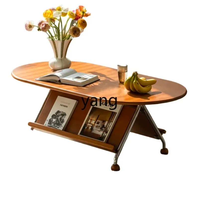 XYY coffee table small apartment living room household medieval solid wood low table retro small table