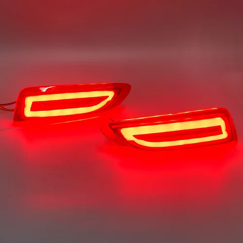 Imagen 2 del producto 2 unids/par luces LED para coche Reflector de parachoques trasero accesorios para coche lámpara de señal de freno LED apta para TOYOTA COROLLA 2011 2012 2013