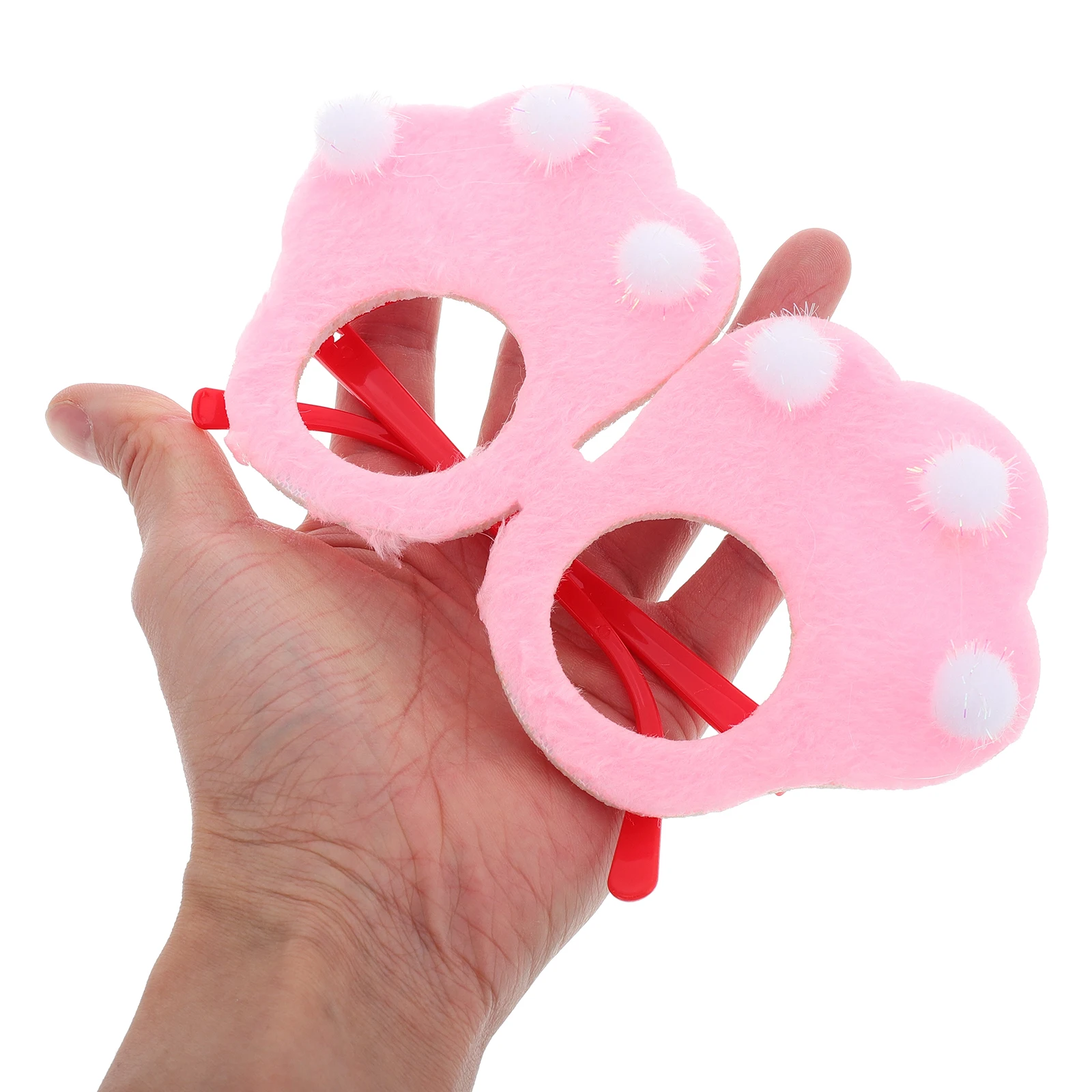 

Bunny Paw Costume Glasses Easter Party Props Funny Eyewear Plastic Masquerade Photo Booth Accessory for Kids Adults