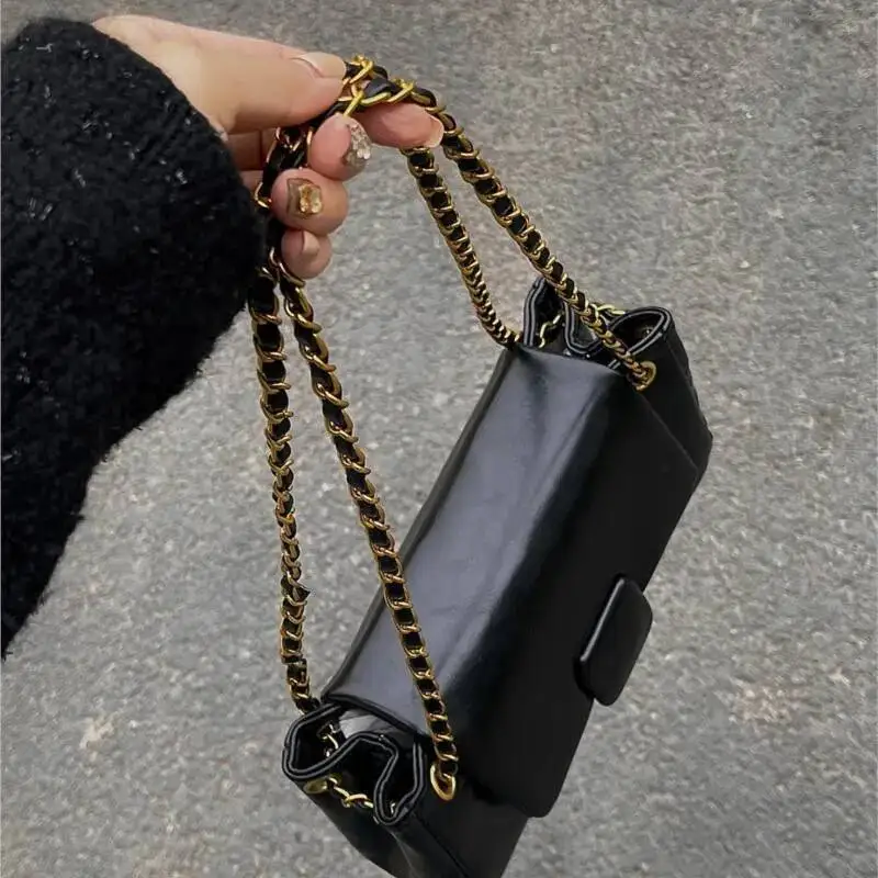 Bloom High Street Green Shoulder Bags Purse Women Leather Casual Y2k Handbag Wallet Ladies Retro Office Underarm Bag Hot Girls