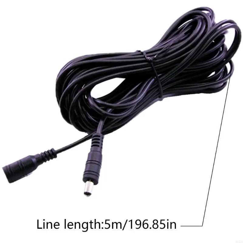 H37B -Leistungsadapter Verlängerungskabel 5.5x2,1 mm weiblich männlich für 5.5x2,1 mm Stromkabel für ccTV -Kamera LED FEMALE