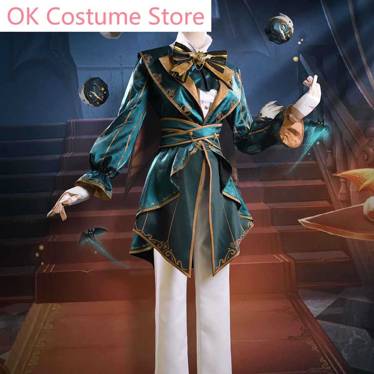 Anime!Identity V Mike Morton Tea Party Fashion Game Suit Handsome Uniform Cosplay Costume Halloween Activity Outfit S-XXL