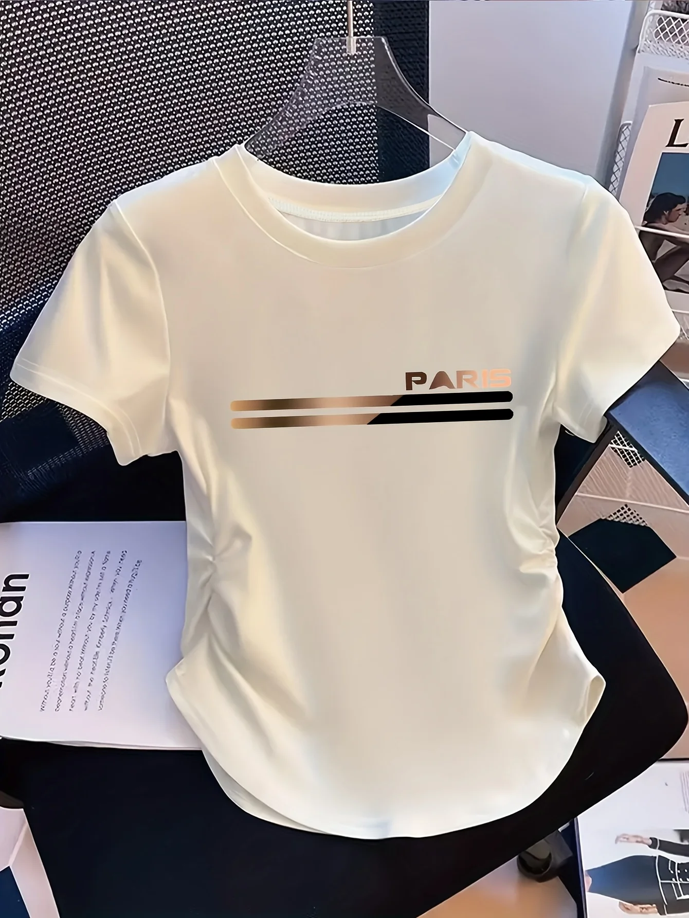 Summer Women's Women PARIS Italy Print T Shirt
