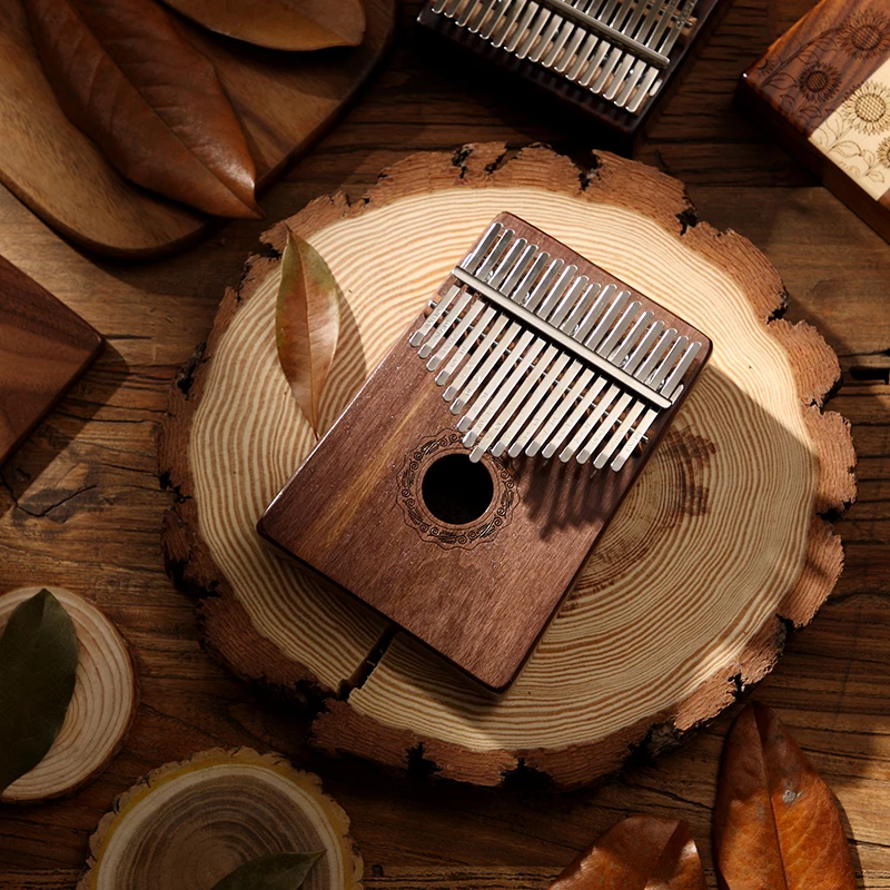 Kalimba Polegar Piano para Crianças, Instrumento de Teclado Musical para Iniciantes, 17 Teclas, KOA