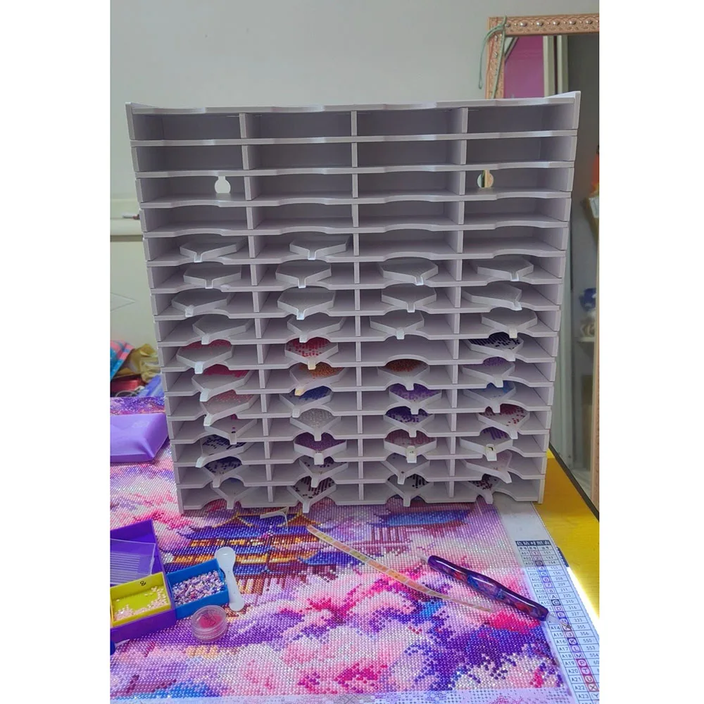 60 Slot Diamonds Painting Art Tool Rack DIY Mosaic Tary Brush Storage Rack 5D Handmade Handicrafts Desktop Accessories