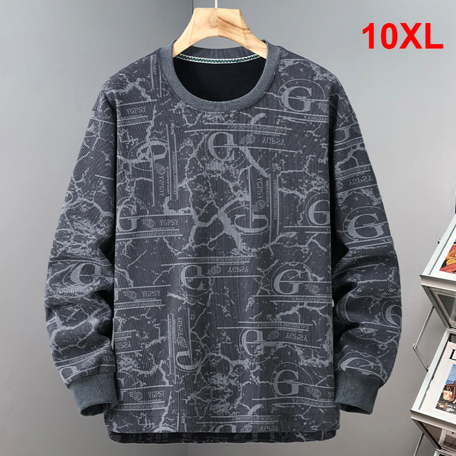 

Graffiti Sweatshirt Men 10XL Plus Size Sweatshirt Autumn Winter Fleece Pullover Male Big Size 10XL