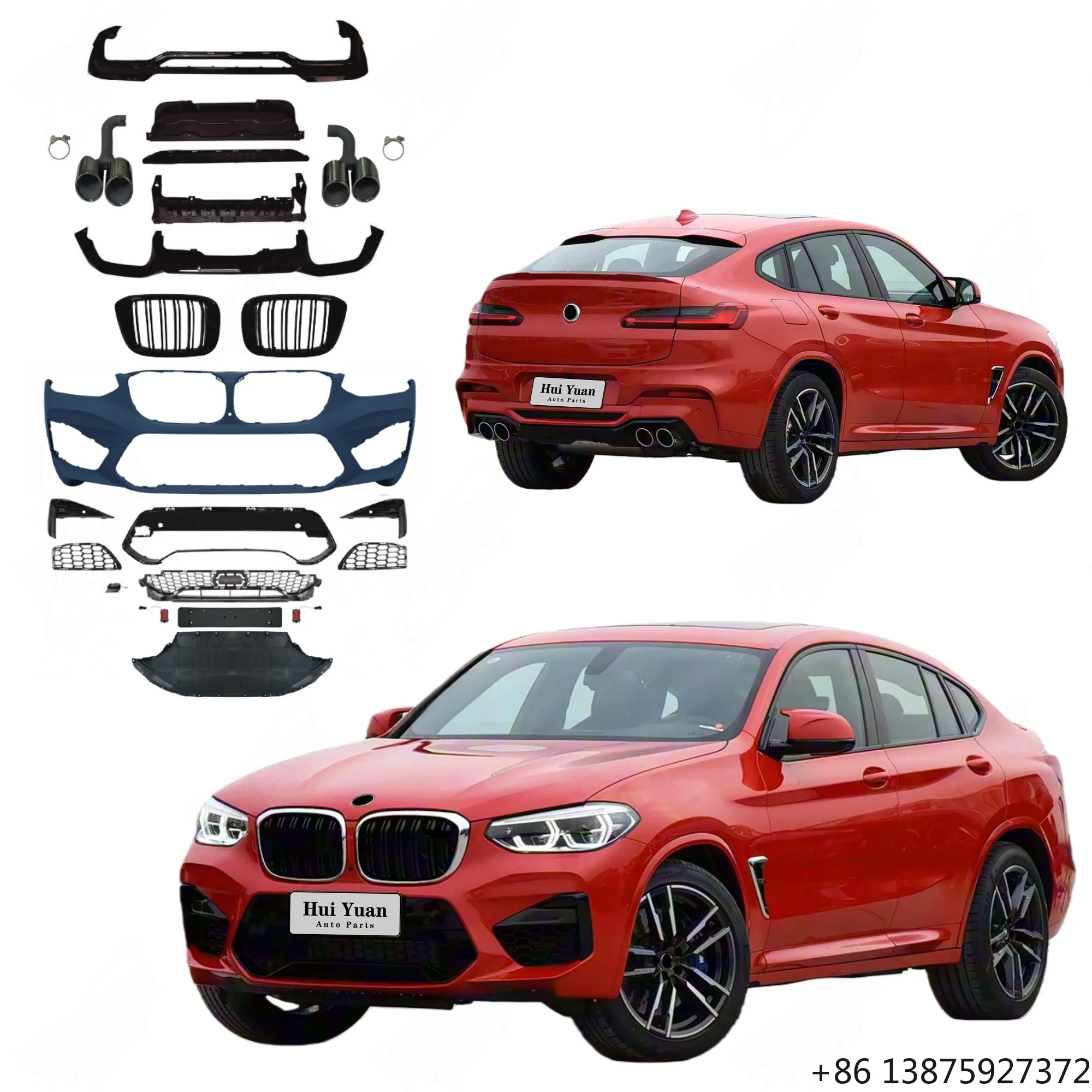 

Горячая продажа: Полный обвес для X4-серии G02 2019-2021 (обновление до модели G02 X4M 2019) — передний бампер, задний диффузор, выхлопная труба