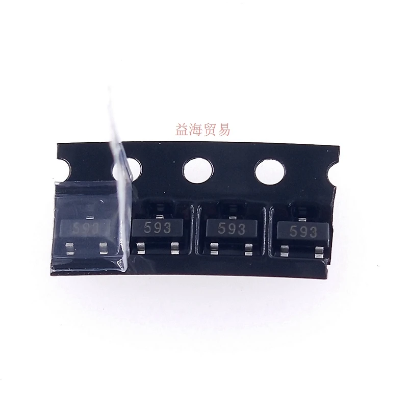 100PCS/LOT NEW ORIGINAL FMMT493TA silkscreen 493 NPN 100V 1A FMMT593TA SILKSCREEN 593 Bipolar Junction Transistor