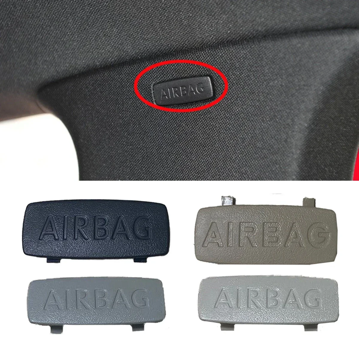 New Interior A B Pillar Logo Emblem Cover Cap Clip Trim For VW Jetta A5 A6 MK5 GLI Golf 5 6 7 GTI Rline Passat B6 B7 CC Scirocco