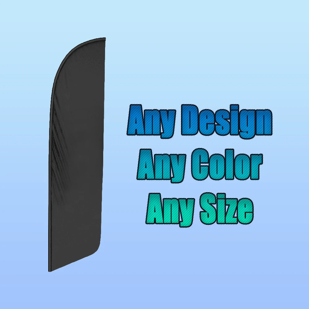 

Custom Beach Flag Graphic Customized Printing Feather Flag Only Free Design Business Promotion Advertising Celebration