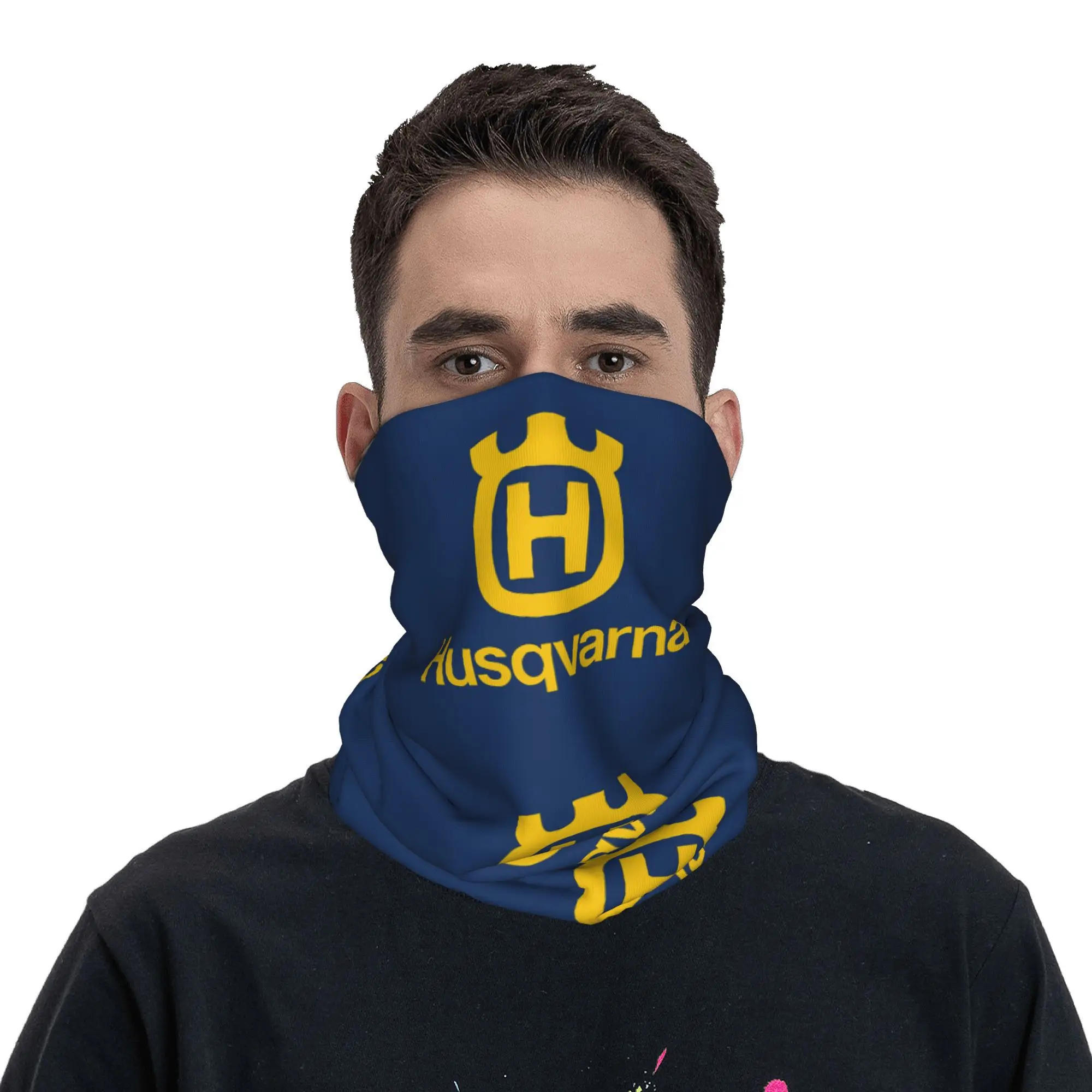 Motor Racing Motorcycle Husqvarnaed Bandana Neck Cover Printed Balaclavas Mask Scarf Warm Cycling Running Men Adult Breathable