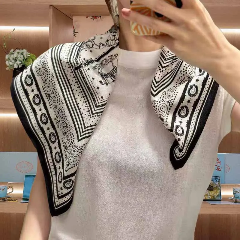 

65 см шелковый и шерстяной шарф женский зимний квадратный банданы для волос сумка для одежды аксессуары для мамы любовника подарок на день Святого Валентина