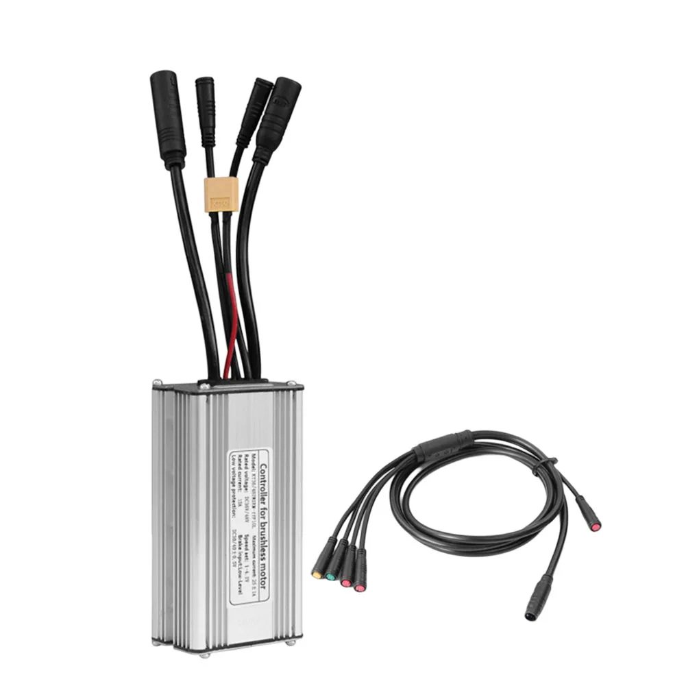 

36V 48V Controller E-bike Controller For E-bike Conversion Silver Color Aluminum Alloy Controller For E-bike Cable