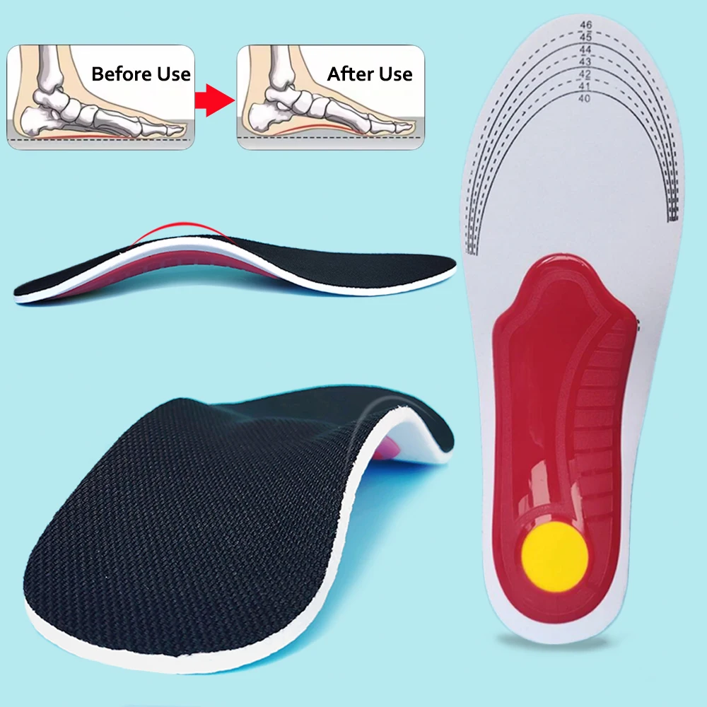 

High Arch Support Flat foot Orthopedic Insoles EVA Soft Breathable Shoes Insole for Man Woman Plantar Fasciitis Relief Shoe Pads