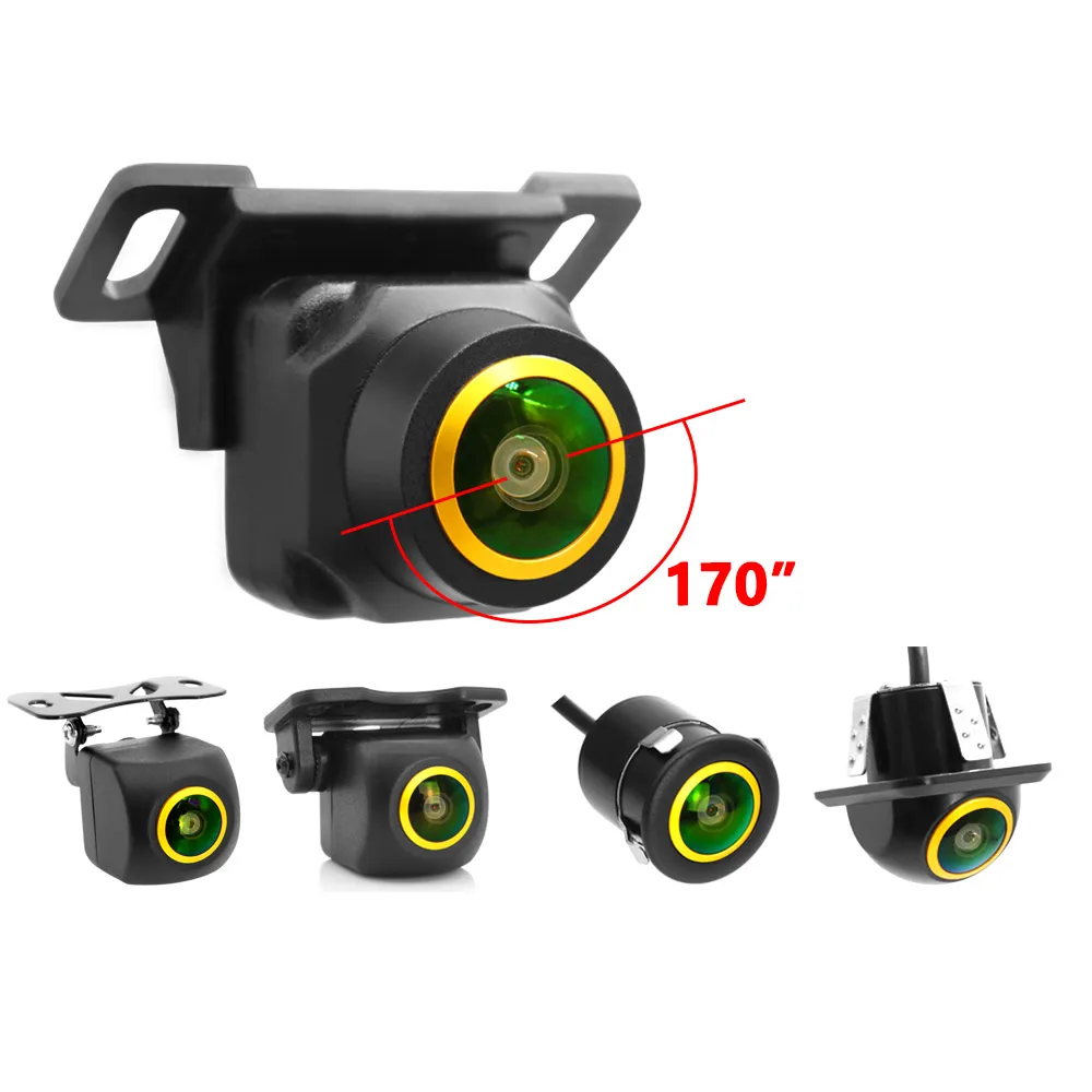 Smartour Parking New CVBS Switch AHD 720P Car Rear View Camera 170 Degree Fisheye Golden Len Front View for Focus Toyota Kia BMW