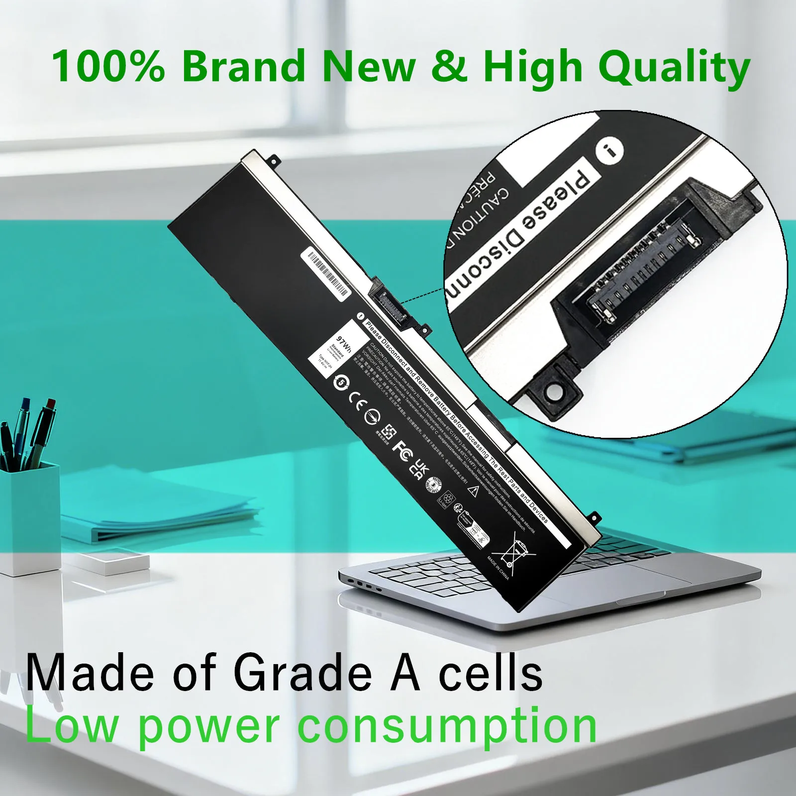 NYFJH Laptop Battery For Dell Precision 7530 P74F 7540 7730 P34E 7740 Series 0WNRC 00WNRC GW0K9 0GW0K9