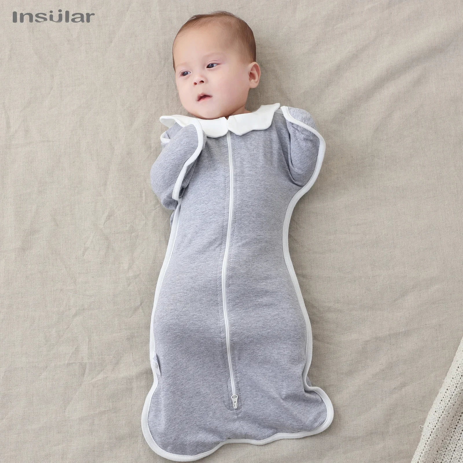 Newborn Baby Sleeping Bags Raised Hand Anti-shock Cotton Sleepsacks Baby Swaddling Blanket New Born Baby Items Saco De Dormir