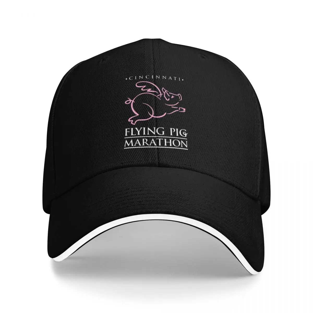 

Flying Pig Marathon Baseball Cap Hat Luxury Brand fishing caps man Designer Man Women's