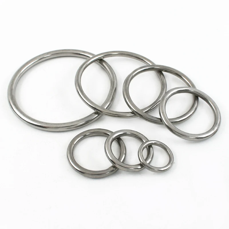 

5/10Pcs Stainless Steel Solid Seamless Ring O-Ring Dog Collar Hook Backpack Shoulder Strap Link Buckle DIY Hardware Accessories