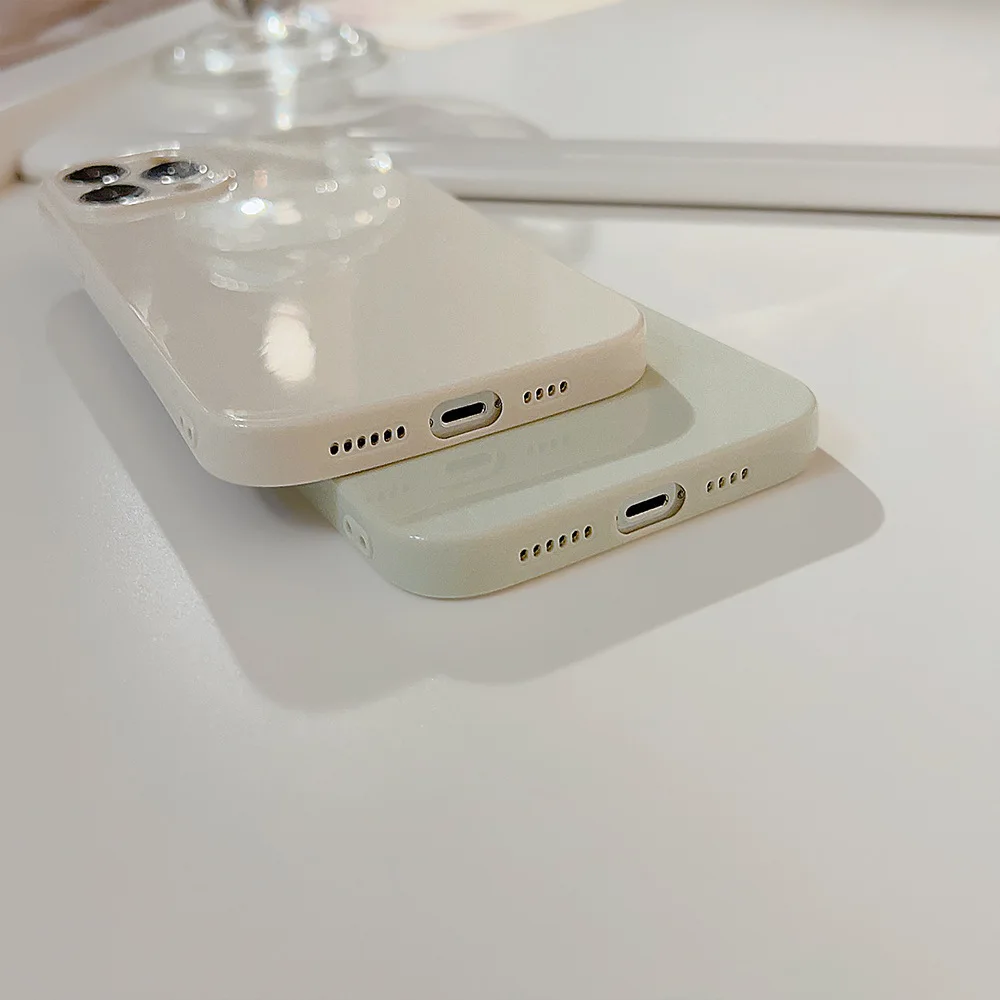 Soft Candy Color Shockproof Phone Case For iPhone 17 16 15 14 13 12 11 Pro Max Plus Plain Silicone Bumper Full Cover - náhled 6