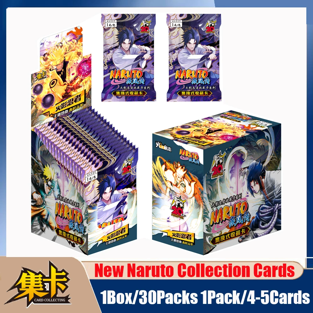 Wholesale New Naruto Collection Cards Naruto Sasuke SP Tsunade Cartoon Anime Limited Flash Card Kids Birthday Gift Toy