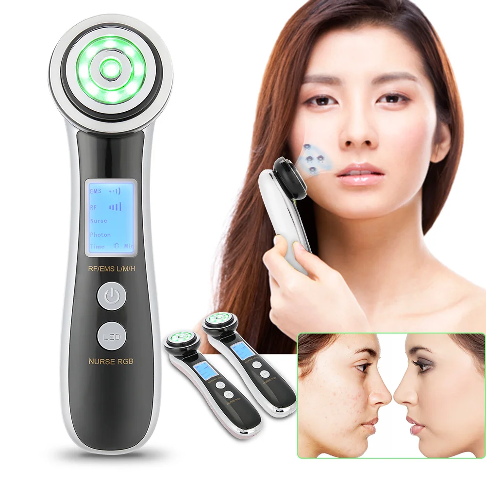 

Anti aging Device Skin Care Device New 4-IN-1 Photon Therapy RF EMS Microvibration Beauty Machine Wrinkle Removal Face Lifting