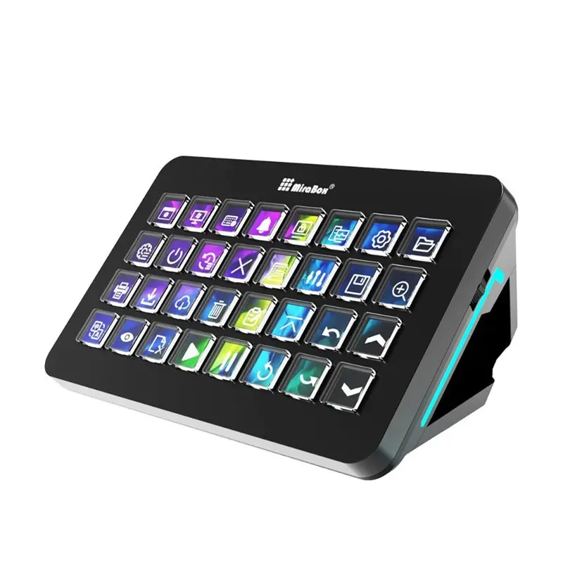 Mirabox XL Visual Console Gaming Accessories With 32 Keys Macro Keyboard PC Programmable Streamdeck On-Site Central Control