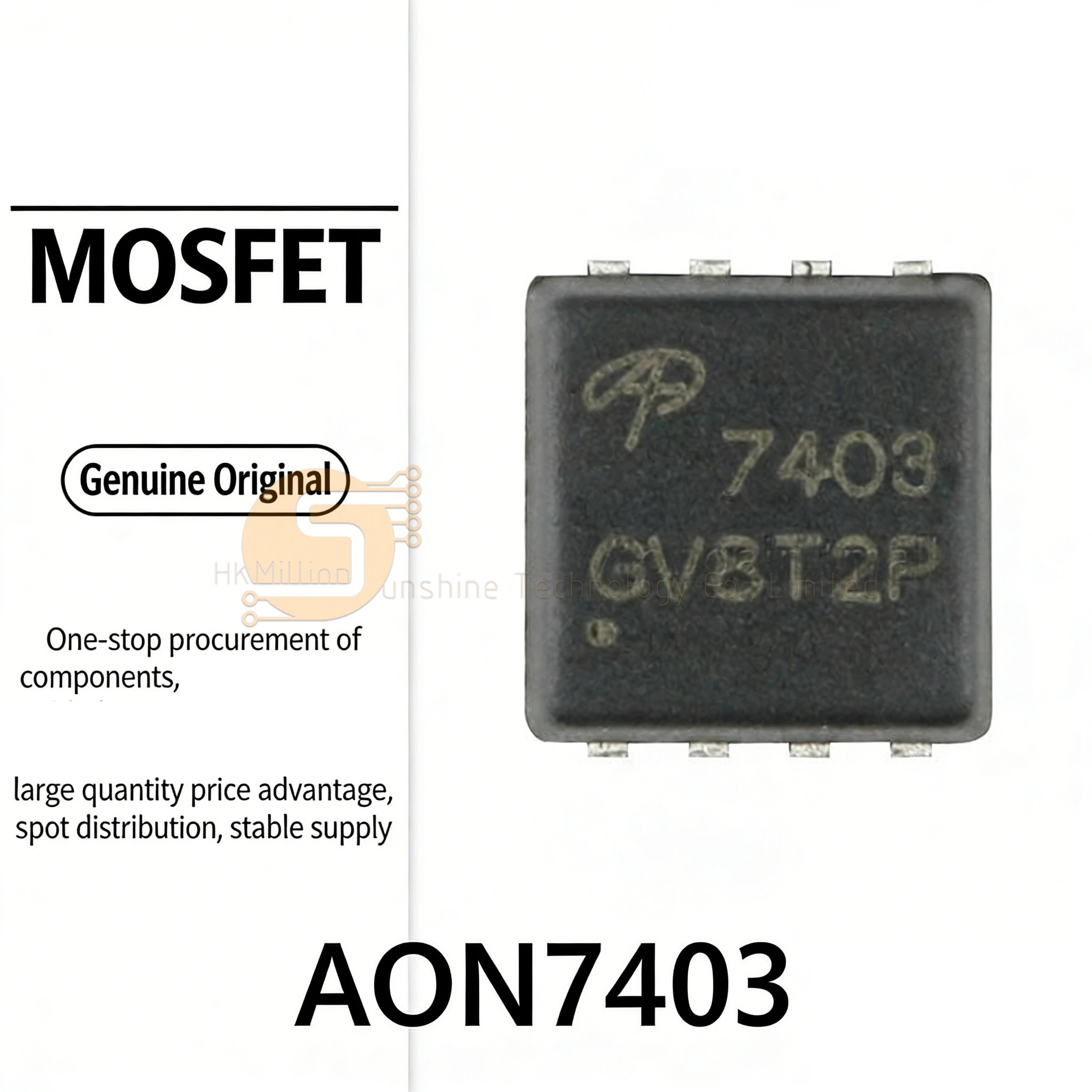 10pcs/20pcs/50pcs AON7403 A0N7403 P-Channel MOSFET -30V -29A DFN3x3 SMD Power Transistor IC