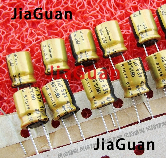 10PCS NICHICON FG 63V47UF 10x12.5MM fine gold 47UF 63V FineGold 47UF63V Amplifier MUSE Audio Capacitor 47UF/63V