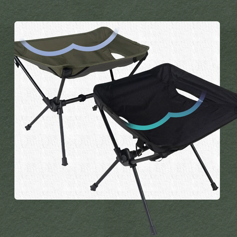 Outdoor Folding Chair, Camping, Portable, Ultra Light, Aluminum Alloy, Fishing Stool, Field Trekker Chair