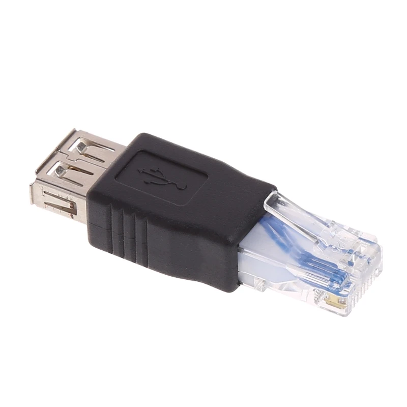 1Pack USB 2.0 Female to LAN RJ45 Male Crystal Ethernet 10M/100Mb  Adapter