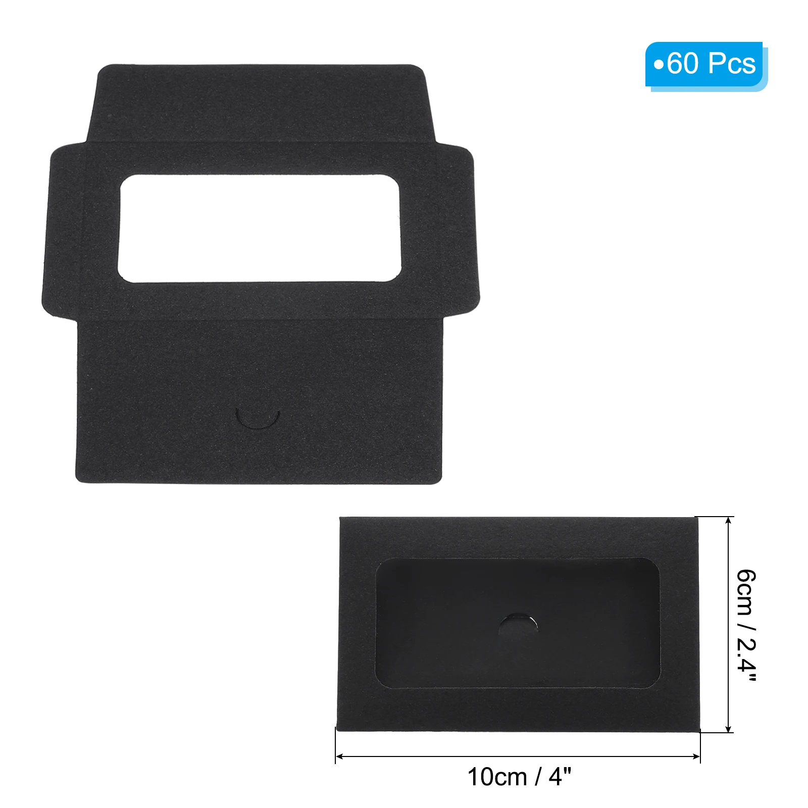 60Pcs 4x2.4 Inch Card Envelope with Window Mini Greeting Card Envelopes Credit Card Size Blank Envelopes for Business Card Gifts