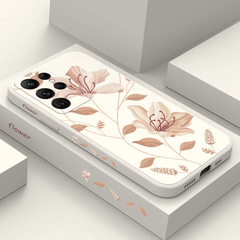 Etui na telefon Delicate Blossoms do Samsung Galaxy S25 S24 S23 S22 S21 S20 Ultra Plus FE S10 S9 S10E Note 20 ultra 10 9 Plus Cover