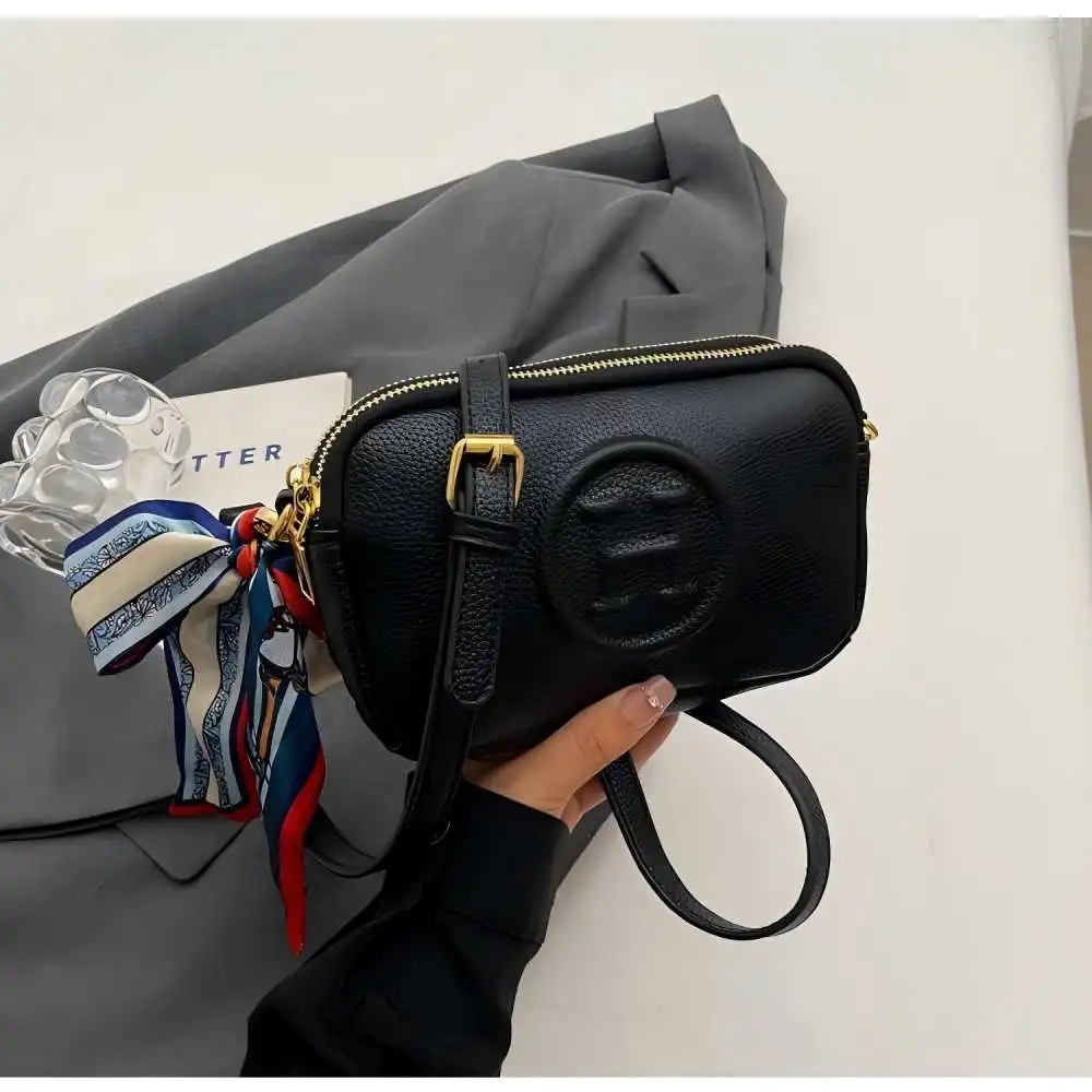 Bolso tipo cubo de diseñador, lujoso bolso para cámara de alta apariencia, nuevo bolso de hombro tipo bandolera con cremallera, bolso de viaje moderno y versátil