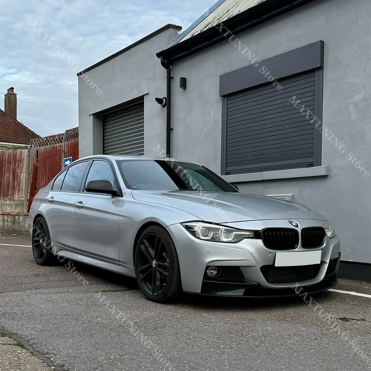 أجزاء ايرو لسيارات BMW 3 Series F30 F31 320i 330i 335i 340i M Sport 2012-2018 الجبهة حافة مصد السيارة المفسد الفاصل الناشر BodyKit ABS
