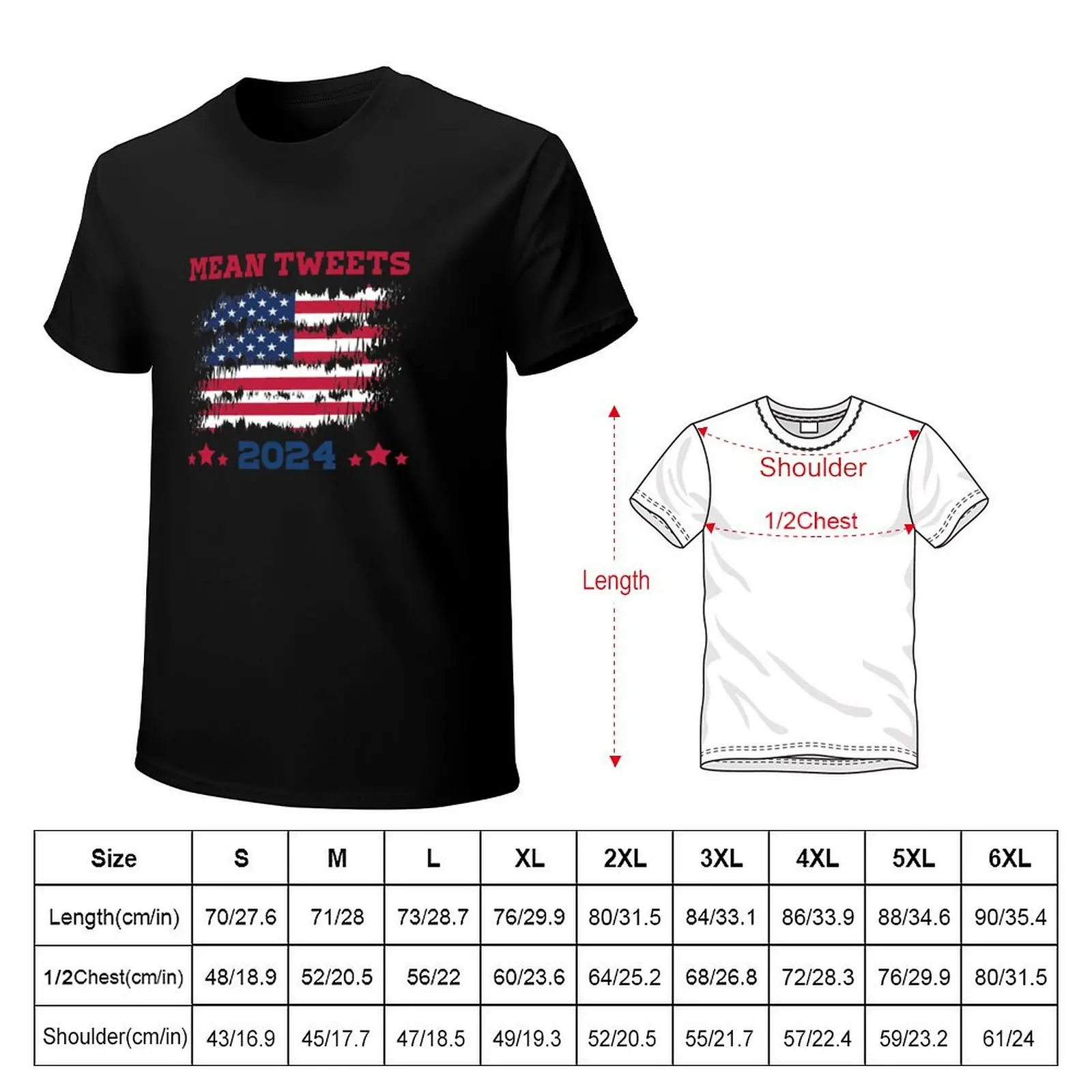 Mean Tweets 2024 T-Shirt Work Casual Loose Fit T-Shirt