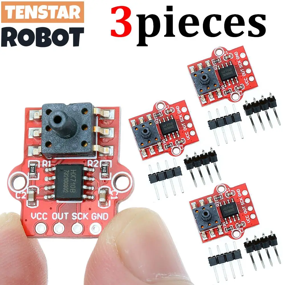 TENSTAR 3pcs Digital Barometric Pressure Sensor Module 0- 40KPa Water Level Controller Board Liquid Flow Sensor