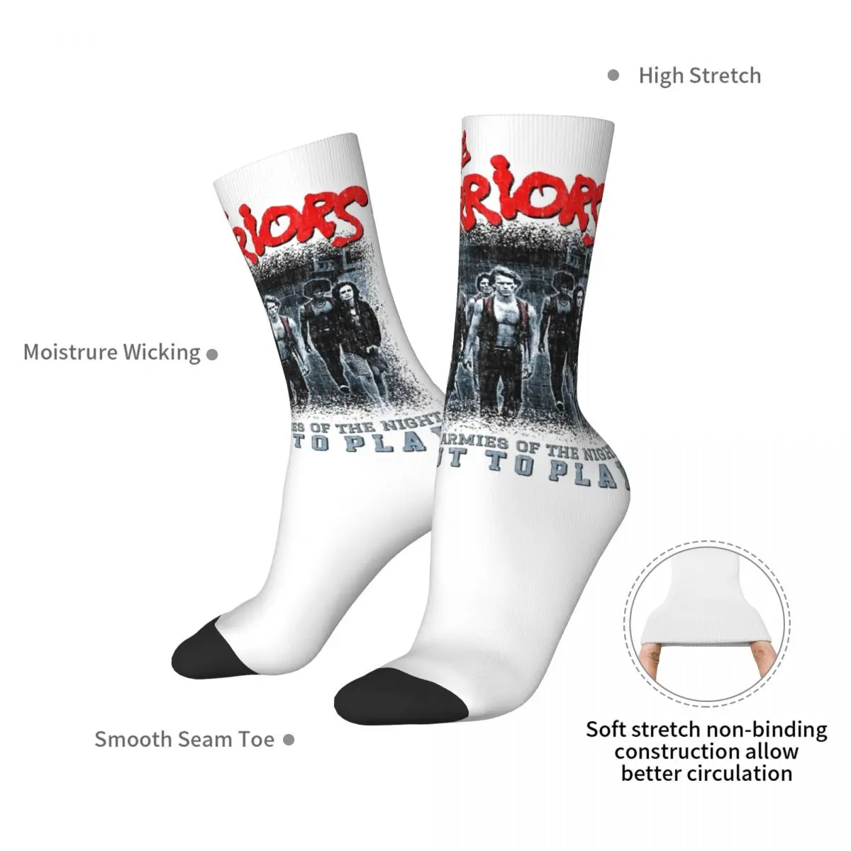 Warriorsed Socks Spring America Stockings Casual Unisex Men Soft Breathable Socks Design Running Sports Non Skid Socks