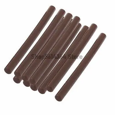 10pcs 100mm x 7mm Mini Brown Adhesive Hot Melt Glue Sticks For Hot Melt Glue Gun