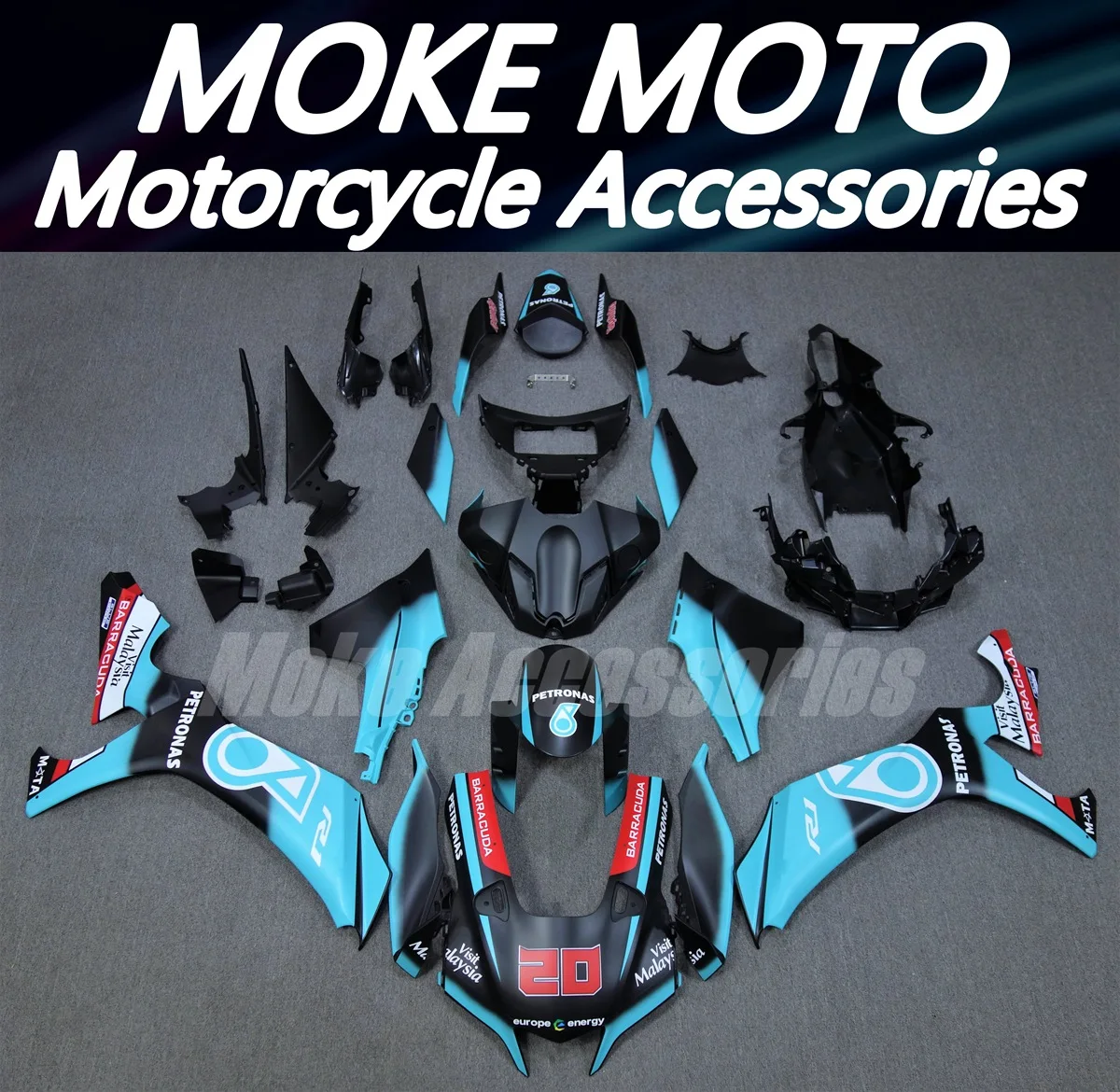 Motorcycle Fairings Kit Fit For Yzf R1M R1 2020 2021 2022 2023 Bodywork Set High Quality Abs Injection Black White Blue